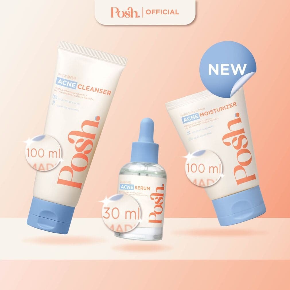 Acne Set 3: Cleanser + Serum + Moisturizer