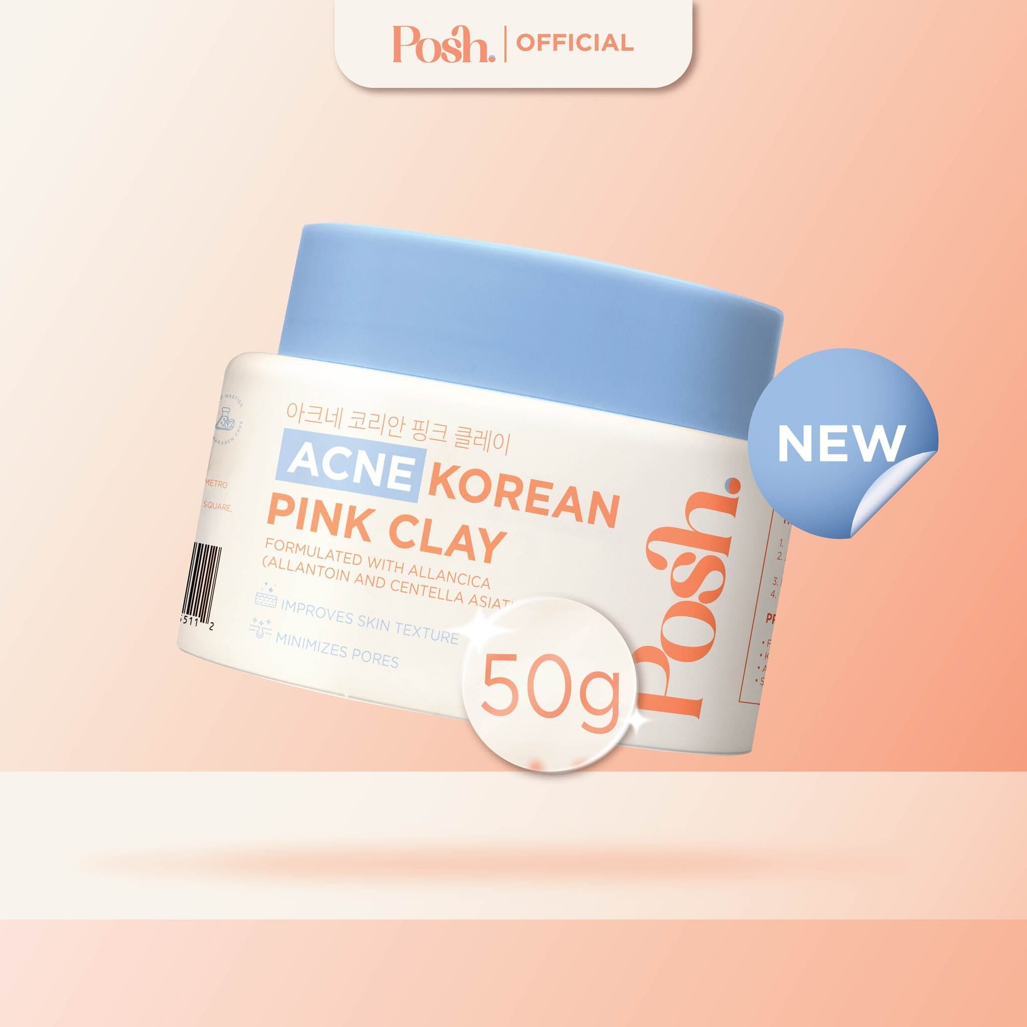 Acne Korean Pink Clay Mask 50g