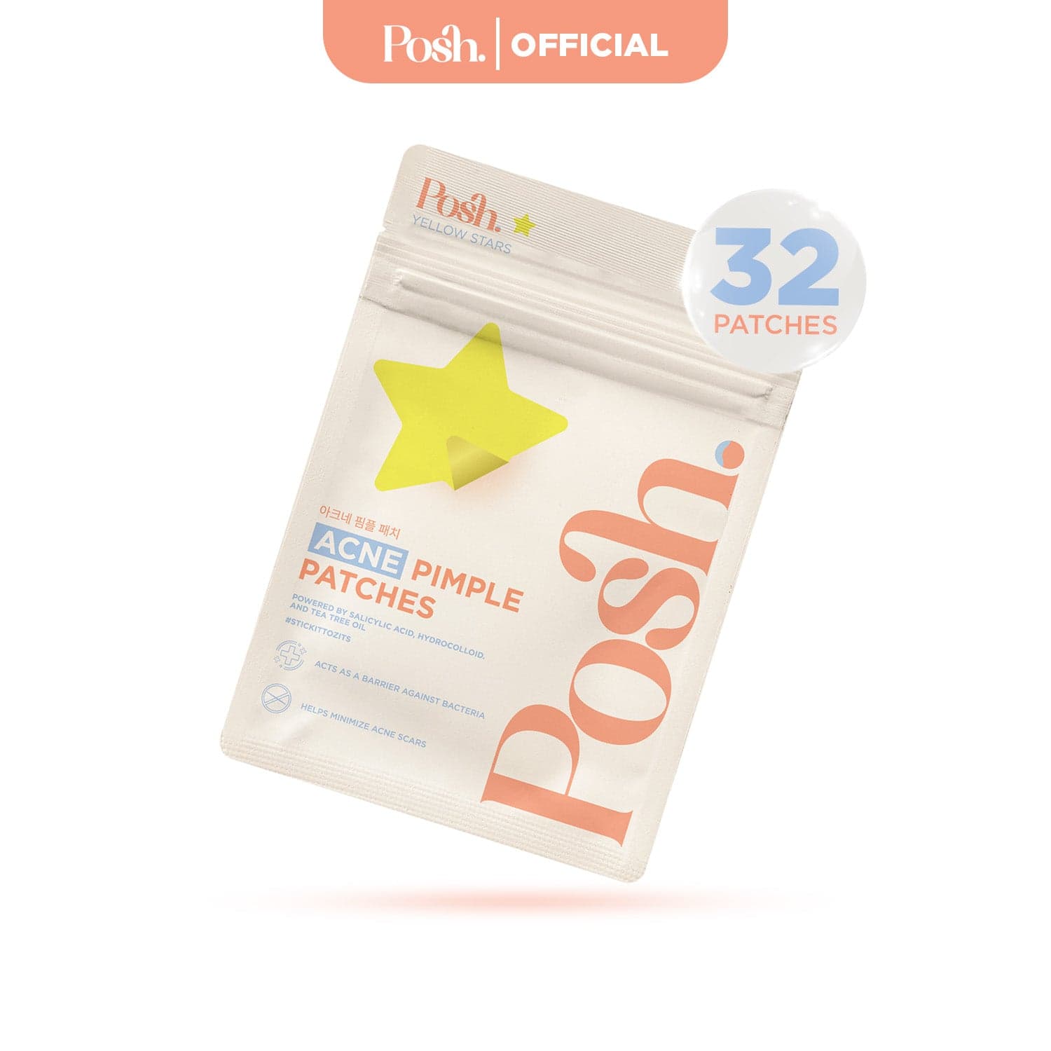 Yellow Stars 32-Pack Pimple Patch